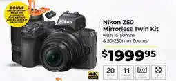 Teds Cameras Nikon Z50 Mirrorless Twin Kit offer
