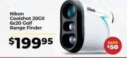 Teds Cameras Nikon Coolshot 20GII 6x20 Golf Range Finder offer