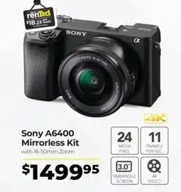 Teds Cameras Sony A6400 Mirrorless Kit offer