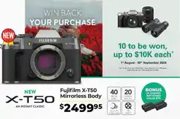 Teds Cameras Fujifilm X-T50 Mirrorless Body offer