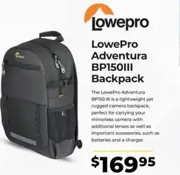 Teds Cameras Lowepro offer