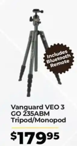 Teds Cameras Vanguard VEO 3 GO 235ABM Tripod/Monopod offer