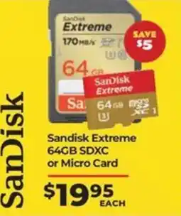 Teds Cameras Sandisk Extreme offer