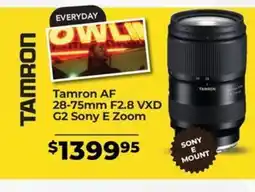 Teds Cameras Tamron AF 28-75mm F2.8 VXD G2 Sony E Zoom offer