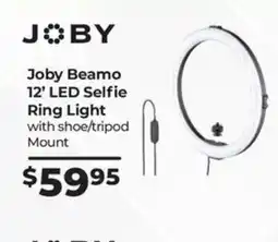 Teds Cameras Joby Beamo 12' LED Selfie Ring Light with shoe/tripod Mount offer