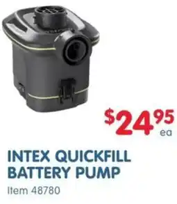 Clark Rubber INTEX QUICKFILL BATTERY PUMP offer