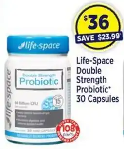 Star Discount Chemist Life-Space Double Strength Probiotic* 30 Capsules offer
