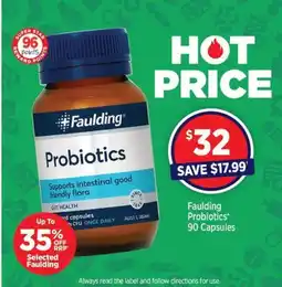 Star Discount Chemist Faulding Probiotics* 90 Capsules offer