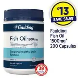 Faulding Fish Oil 1500mq* 200 Capsules