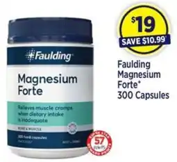 Star Discount Chemist Faulding Magnesium Forte* 300 Capsules offer