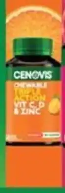 CENOVIS CHEWABLE TRIPLE ACTION VIT C.D ZINC