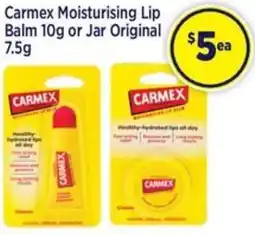 Carmex Moisturising Lip Balm 10g or Jar Original 7.5g