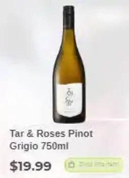 Tar & Roses Pinot Grigio 750ml