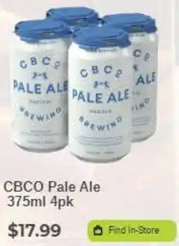 CBCO Pale Ale 375ml 4pk