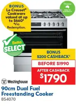 Betta 90cm Dual Fuel Freestanding Cooker offer