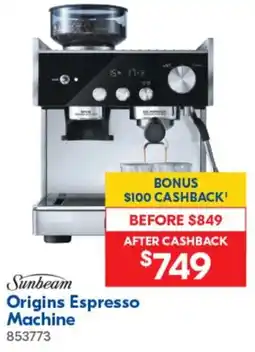 Betta Origins Espresso Machine offer