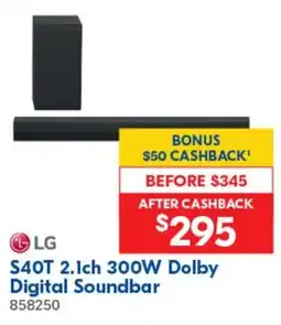 Betta LG S40T 2.1ch 300W Dolby Digital Soundbar offer