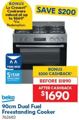 Betta 90cm Dual Fuel Freestanding Cooker offer