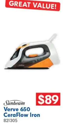 Sunbeam Verve 650 CeraFlow Iron