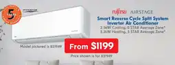 FUJITSU AIRSTAGE Smart Reverse Cycle Split System Inverter Air Conditioner