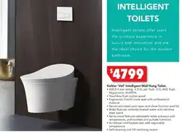 Harvey Norman Kohler 'Veil' Intelligent Wall Hung Toilet offer
