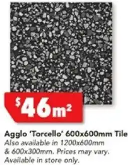 Harvey Norman Tile. Agglo 'Torcello' 600x600mm Tile offer