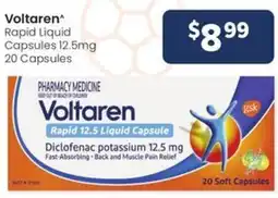 Advantage Pharmacy Voltaren Rapid Liquid Capsules 12.5mg 20 Capsules offer