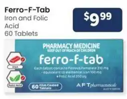 Advantage Pharmacy Ferro-F-Tab Iron and Folic Acid 60 Tablets offer