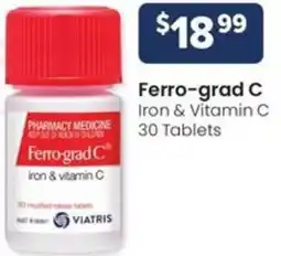 Advantage Pharmacy Ferro-grad C Iron & Vitamin C 30 Tablets offer