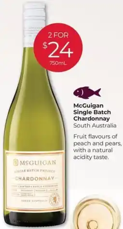 Porters McGuigan Single Batch Chardonnay 750ml offer
