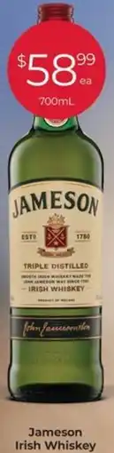 Jameson Irish Whiskey 700mL