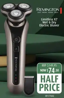 Shaver Shop Limitless X7 Wet & Dry Electric Shaver offer