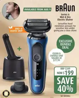 Shaver Shop Series 6 Wet & Dry Electric Shaver offer