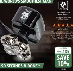 Shaver Shop Pitbull Gold PRO Head Shaver offer