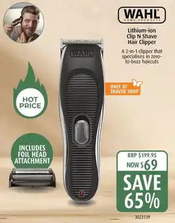 Lithium-ion Clip N Shave Hair Clipper