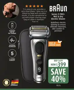 Shaver Shop Series 9 PRO+ Wet & Dry Electric Shaver offer
