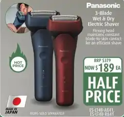 Shaver Shop Panasonic 3-Blade Wet & Dry Electric Shaver offer