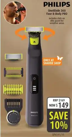 Shaver Shop PHILIPS OneBlade 360 Face & Body PRO offer