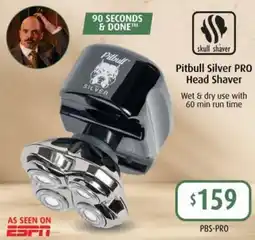 Shaver Shop Pitbull Silver PRO Head Shaver offer