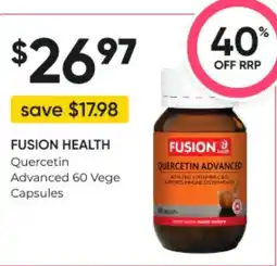 FUSION HEALTH Quercetin Advanced 60 Vege Capsules
