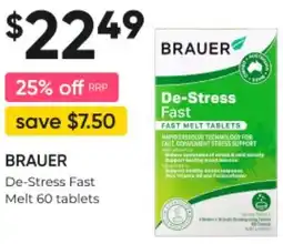 Super Pharmacy De De-Stress Fast Melt 60 tablets offer