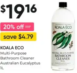 Super Pharmacy KOALA ECO Multi-Purpose Bathroom Cleaner Australian Eucalyptus 1L offer