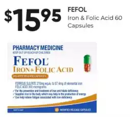 Iron & Folic Acid 60 Capsules