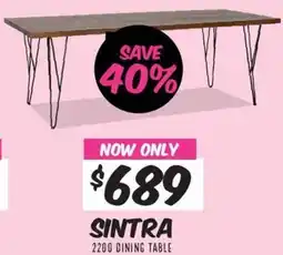 ComfortStyle Furniture & Bedding SINTRA 2200 DINING TABLE offer
