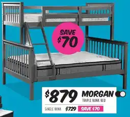 ComfortStyle Furniture & Bedding MORGAN TRIPLE BUNK BED offer