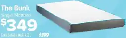 ComfortStyle Furniture & Bedding The Bunk Single Mattress offer