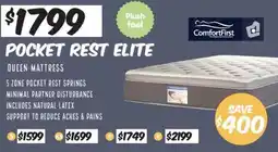 ComfortStyle Furniture & Bedding POCKET REST ELITE offer