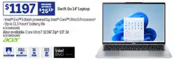Officeworks Swift Go 14" Laptop offer