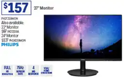 Officeworks PHILIPS 27" Monitor offer