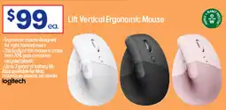 Officeworks Lift Vertical Ergonomic Mouse offer
